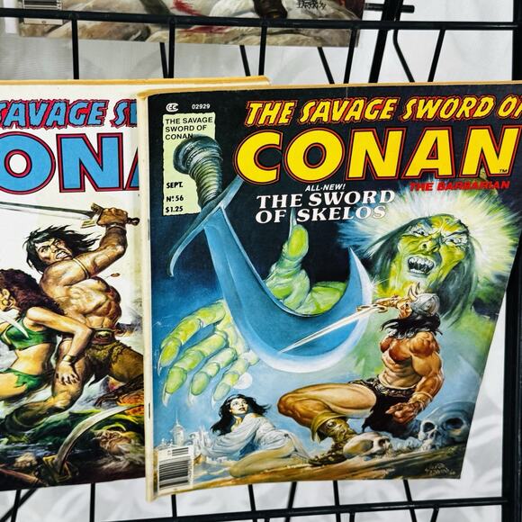 Savage Sword Of Conan 38 43-44 46-47 55-56 Lot Marvel Magazine Bronze Age Norem - Picture 6 of 9